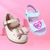 1 SAPATILHA + 1 SANDÁLIA BLOGUEIRA KIT 2 PARES PARA MENINA INFANTIL ESCOLAR LINDA LEVE E CONFORTAVÉL.