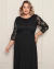 Vestido Plus Size de Festa Longo com Decote nas Costas - Meriliz
