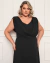 Vestido Plus Size de Festa Longo com Babado - loja online