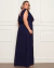 Vestido Plus Size de Festa Longo com Babado na internet