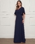 Vestido de Festa Longo Rodado com Manga Charmosa - comprar online