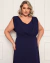 Vestido Plus Size de Festa Longo com Babado - loja online