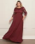 Vestido Plus Size de Festa Longo com Decote nas Costas - Meriliz