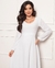 Imagem do Vestido Noiva Civil Manga longa Midi com cinto