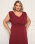 Vestido Plus Size de Festa Longo com Babado - loja online