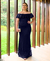Imagem do Vestido de Festa Plus Size Longo Ombro a Ombro