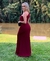 Vestido Longo com fenda um ombro só na internet