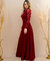 Vestido Longo de Festa com Manga - Meriliz