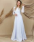 Vestido Noiva Civil Longo Manga Longa - Meriliz