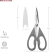 KitchenAid - Tesoura de Cozinha - Tesoura Doméstica - Cabos Antiderrapantes - Tesoura Afiada - Aço Inoxidável - Plástico - Cinza na internet