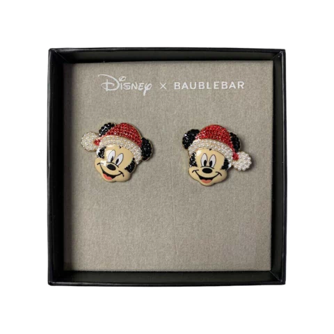 Brinco Mickey Mouse Natal Disney & Baublebar