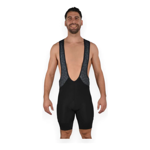 Calza Maillot JAR VEC Eddy De Ciclismo Con Badana y Tiradores