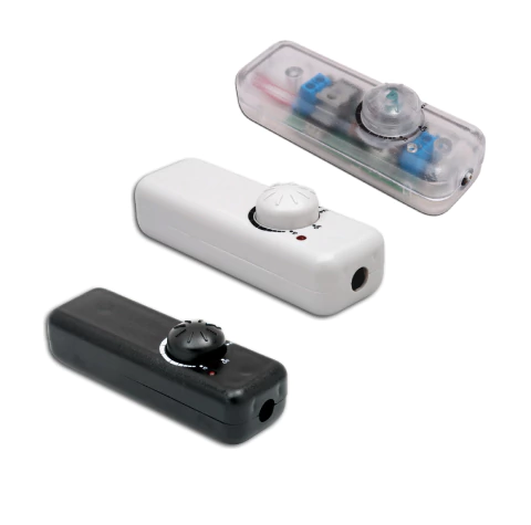 TORPEDO DIMER A PERILLA APTO LED 100W NEGRO *RBC-SITEL*