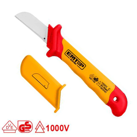 Cuchillo Pelacable Recto Aisl.1000V Vde *EMTOP*