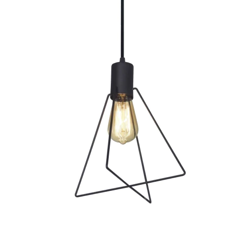 Lampara Colgante Ferrolux Geo Piramide Negra *Ferrolux*