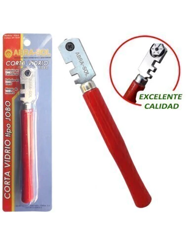 CORTAVIDRIO MANGO MADERA 6 RUEDAS