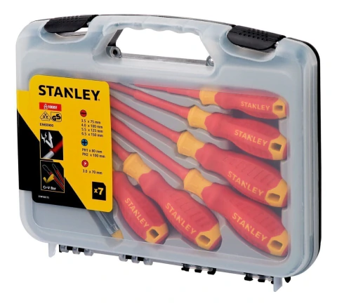 SET DE DESTORNILLADORES AISLADOS 7 PZAS 1000V *STANLEY*