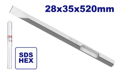 Cincel Plano Enc.hexagonal 28 X 35 X 520Mm *EMTOP*