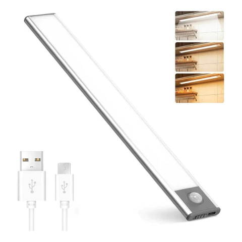 LISTON LED 40CM RECARGABLE USB C C/SENSOR (FRIO-CALIDO-NEUTRO) *JA*