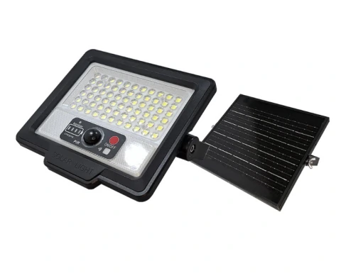 REFLECTOR SOLAR LED CON SENSOR MOVIMIENTO Y CONTROL REMOTO *JA*