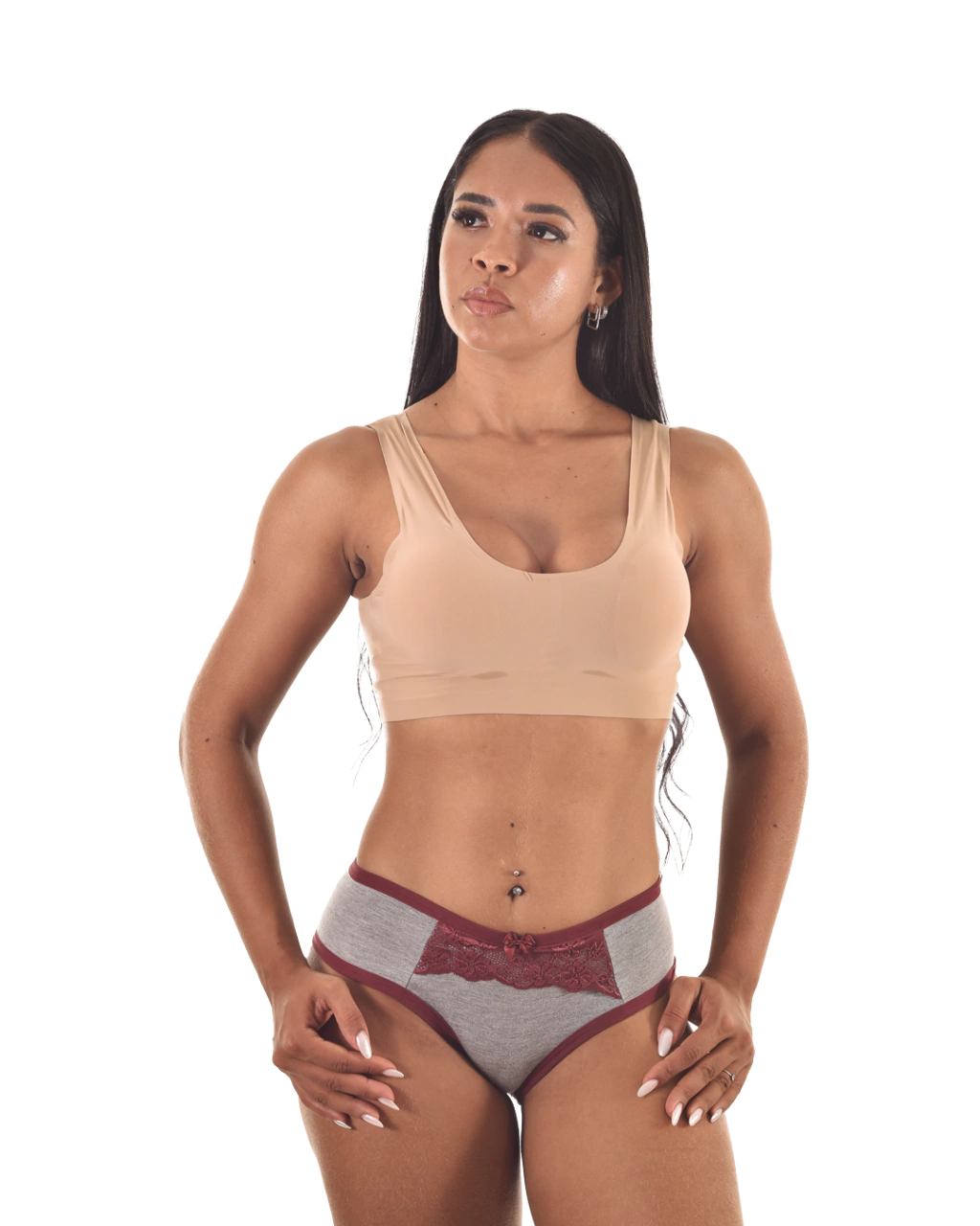 Tangão Charme Mescla | Algodão com Renda | ref. 5691