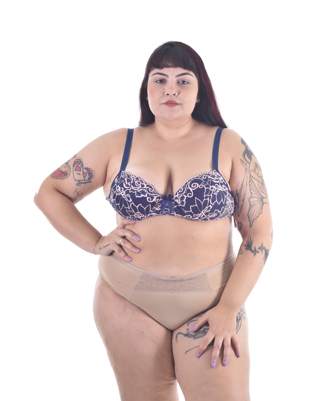 Sutiã Plus Size Bojo e Renda | Sofisticação e Conforto | ref. 7362