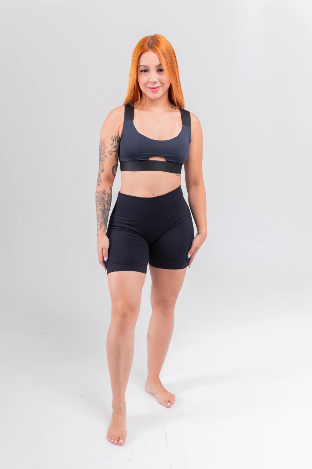 Short fitness poliamida sem costura | ref. 8560