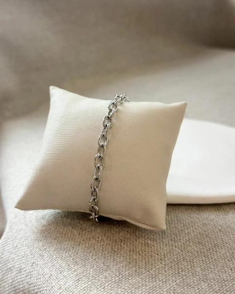 Pulseira Correntaria Ródio - comprar online