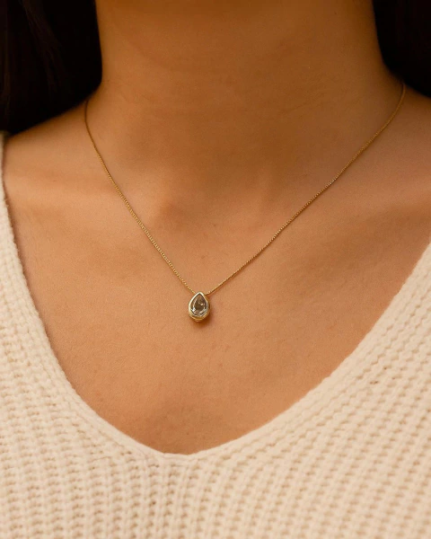 Colar Gota Zircônia - comprar online