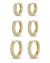 Trio de Argolas Cravejadas - comprar online