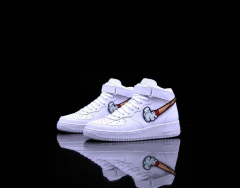 Imagen de Air Force AF1 Custom Swoosh Cigarette Velcro Sku.295