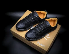 Chiristian Louboutin Negro Anaconda Low Sku.069 - online store