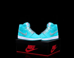 Jordan Air 1 Mid Tiffany Silver Custom Sku.172 - buy online