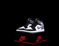 Image of Jordan Retro 1 High Iron Grey White Sku.225
