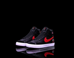 NIKE BLAZER VENOM BLACK RED CUSTOM (PREVENTA) Sku.211 - CsModaconEstilo