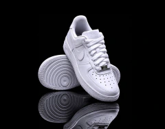 Air Force Af1 Triple White En Piel Sku.034 - CsModaconEstilo