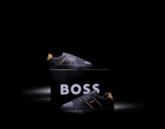 Hugo Boss Sneakers Black Camel Sku.164 - buy online