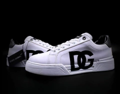 Dolce Gabanna White Black Logo Rotulado Sku.325