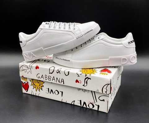 Tenis Clasico Casual Portofino Blanco Total Unisex