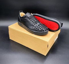 Tenis Suela Roja Negro Picos Low Unisex - CsModaconEstilo