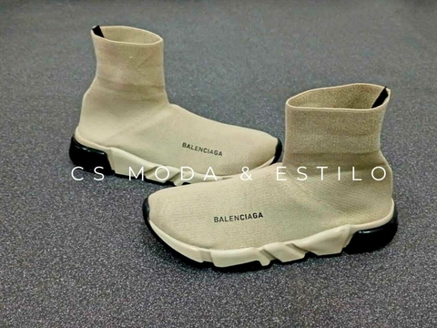 Tenis Elastico Beige Suela Valvula Unisex