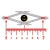 Imagem do Pano de Rede Malha 7 35mm Fio 0.30 5,46m x 100m 30x35x78