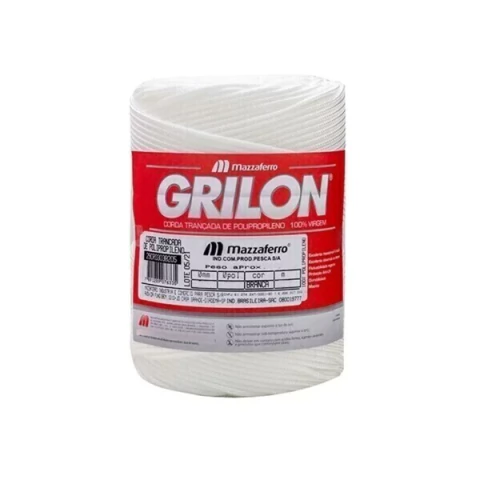 Corda Polipropileno Grilon 3.0mm Branca (1Kg)