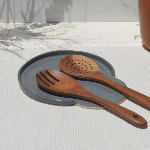 Descanso de Colher G - Cinza escuro - comprar online