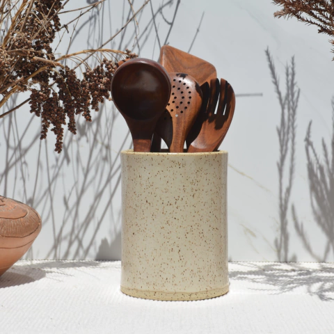 Porta Utensílios G - Marfim