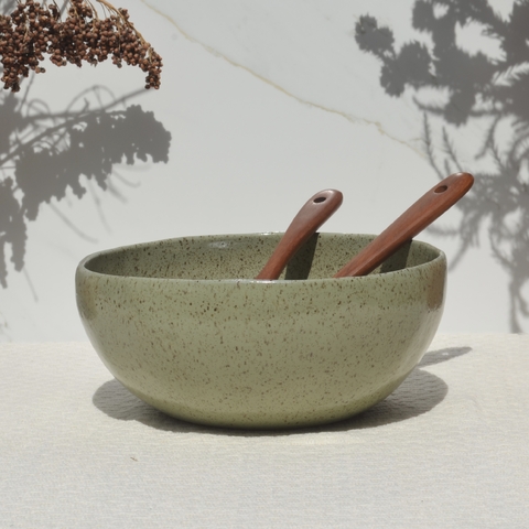Saladeira | Tigela | Bowl GG - Verde Flocos - comprar online