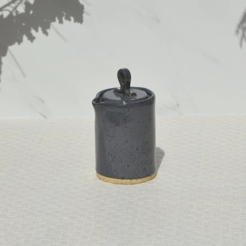 Potinho para shoyu - Cinza escuro - Linha japonesa - comprar online