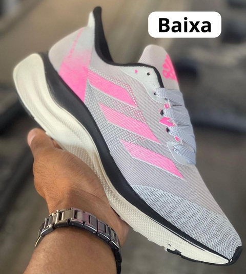 Adidas Boost cinza/rosa