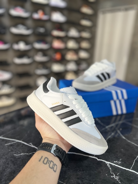 Adidas samba branco/cinza