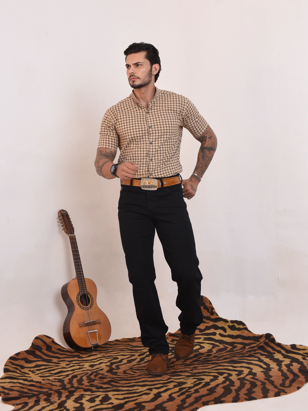 Calça Jeans Tradicional Country Reta Preta